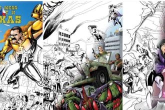 draw special illustration and character and concept art
