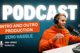 produce a podcast intro and outro within 48h