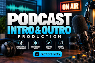 produce a podcast intro and outro within 48h