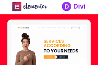 use elementor or divi to design wordpress custom pages