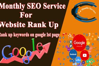 do monthly SEO for website and google my business rank up