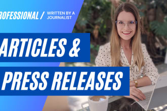 write a press release or article as a professional journalist