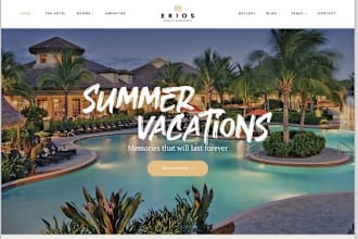 design or create restaurant tour and hotel travel booking website or blog