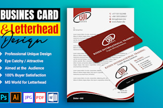 do business card and letterhead design in 8 hours