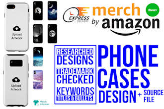 create amazon merch on demand phone case design