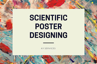 design your scientific posters related to research and medical