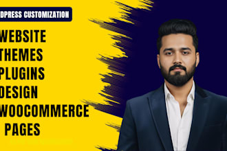 do customization of wordpress website, theme, plugin, woo pages