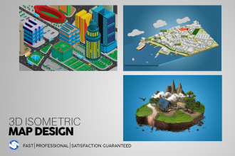 design 2d flat or 3d isometric map