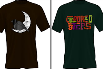 do stained illustration and graphics tee shirt