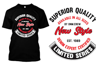create vintage typography t shirt design based your idea