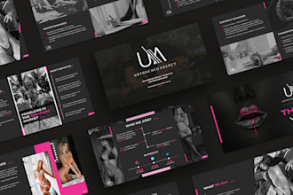 design a high converting, modern pitch deck
