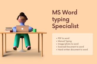 do english typing 30 pages on ms word in 24 hours
