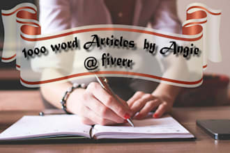 write quality 1000 word articles for you