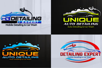 make outstanding automotive, auto detailing, car wash logo
