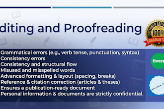edit and proofread essay, article or thesis
