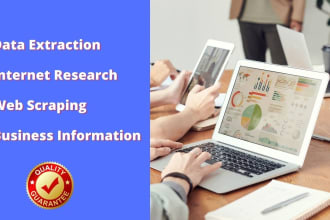 do data extraction, web scraping, data mining, contacts data manually
