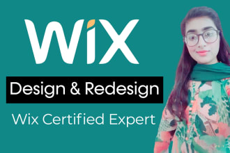 design wix or redesign a wix website design or wix online store