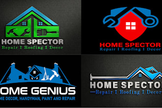 make outstanding home repair, roofing, remodeling, handyman logo