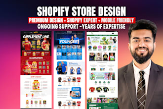 design premium shopify store or  shopify website