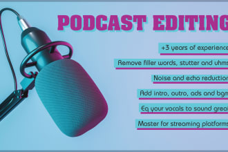 clean, edit, and master your podcast for streaming platforms