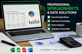 be a virtual data entry assistant, excel spreadsheet, google sheets