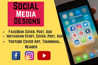 design creative facebook and instagram posts cover and add in adobe illustrator