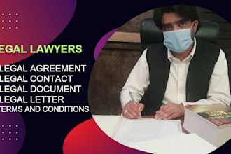 write a legal contract or any legal instrument, family suits