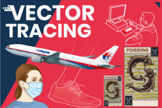 trace, vectorize, images or logo to vector