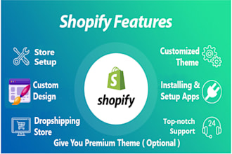 setup and customize your shopify website