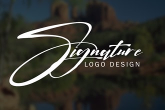 design digital signature,photography watermark, script logo