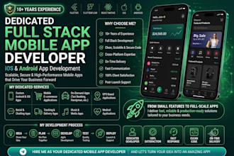 be your dedicated mobile app developer for ios and android