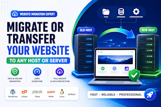 migrate or transfer your website to a new host or server