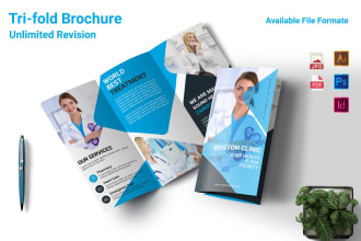 design medical corporate business brochure flyers catalog poster