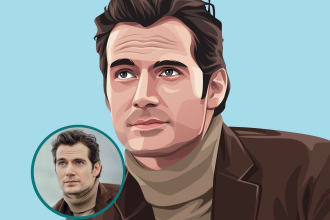 draw awesome cartoon portrait from your photo