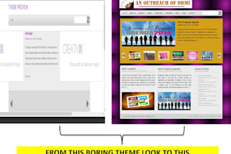 customize,manage, perform installs, edit, arrange or style ur WP site for 1 hr