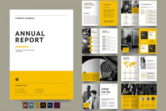 design annual reports, business profiles, and bifold brochures