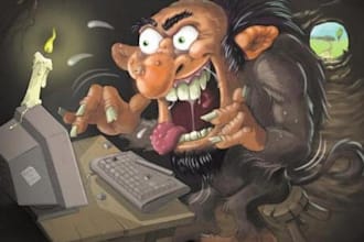troll a forum or person