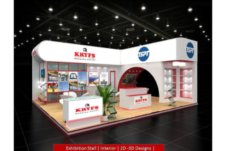3d exhibition booth design, kiosk, stand design