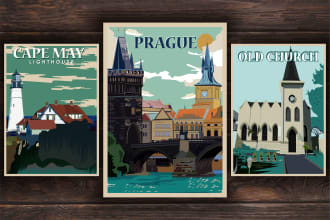 design the best retro vintage poster that you want