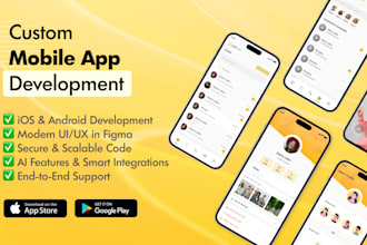 develop custom mobile apps for android and ios