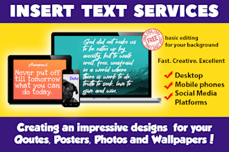 insert your text,quotes,website,logo and more to your photo