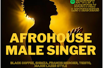 be your deep house singer, afrobeat, afro house, songwriter