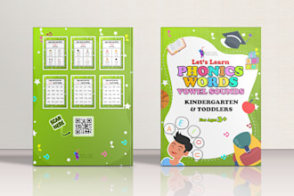 design custom kids activity book, worksheet, coloring books