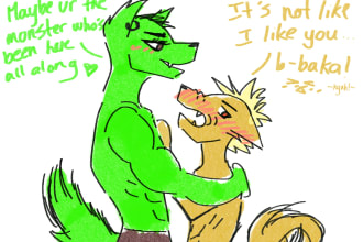 make badly drawn cursed furry art