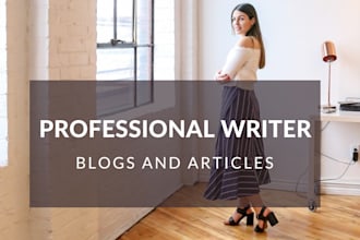 write articles and blogs for your brand
