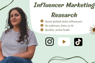 create a niche influencer list for your influencer marketing