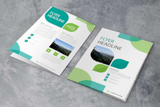 create clean,minimal,creative and professional flyer