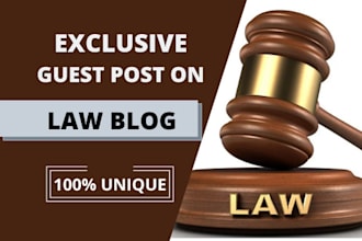 write and publish high quality guest post on our law blog