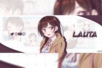 design gamer, streamers, youtubers headers and banners