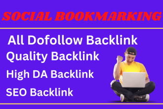 do quality social bookmarking and SEO backlink